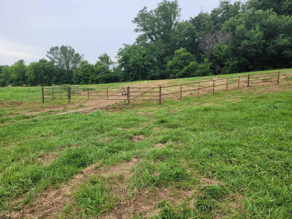 45' Offset Entry with Custom 16' Gate