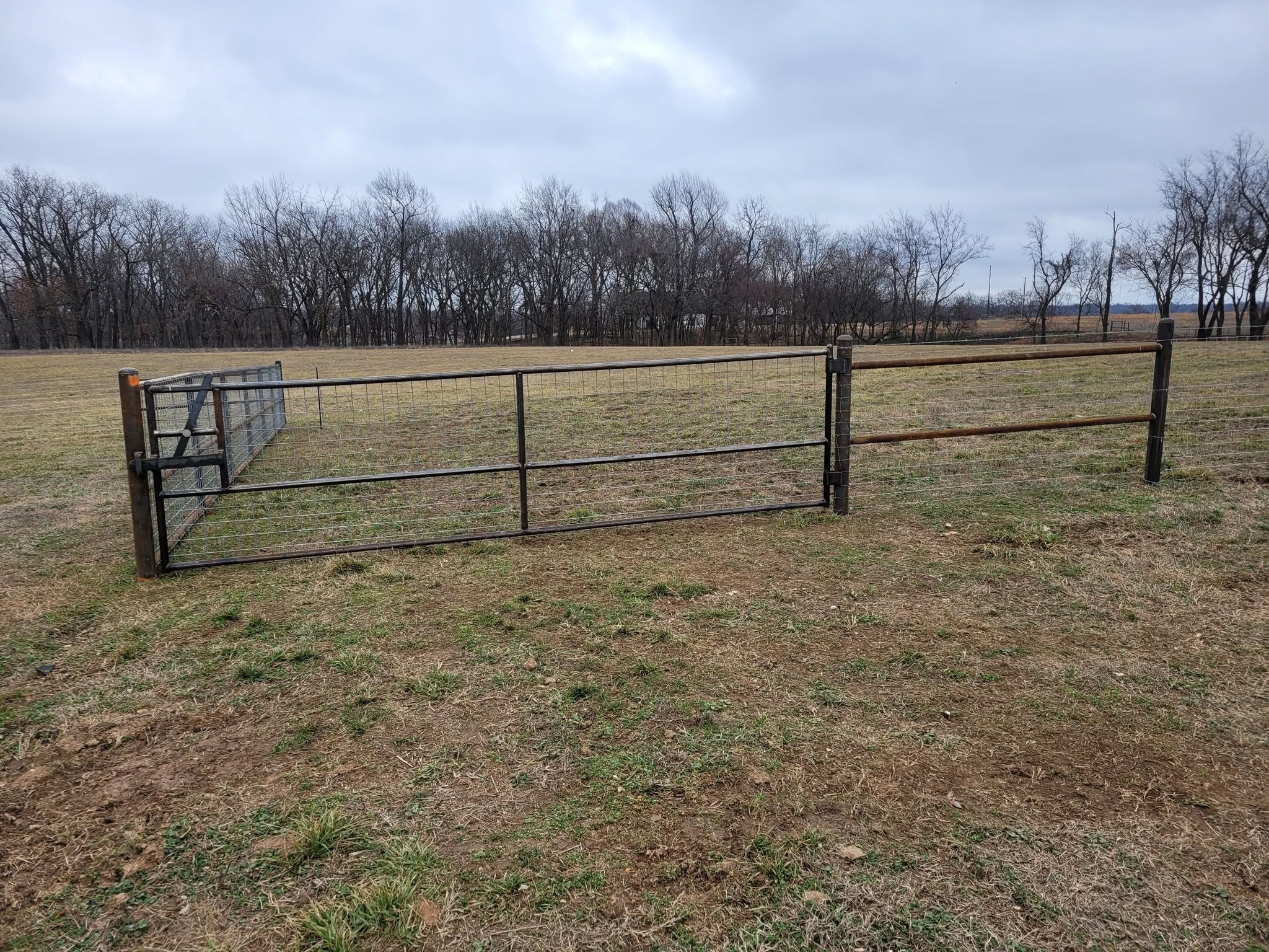 Fence corner with custom gate